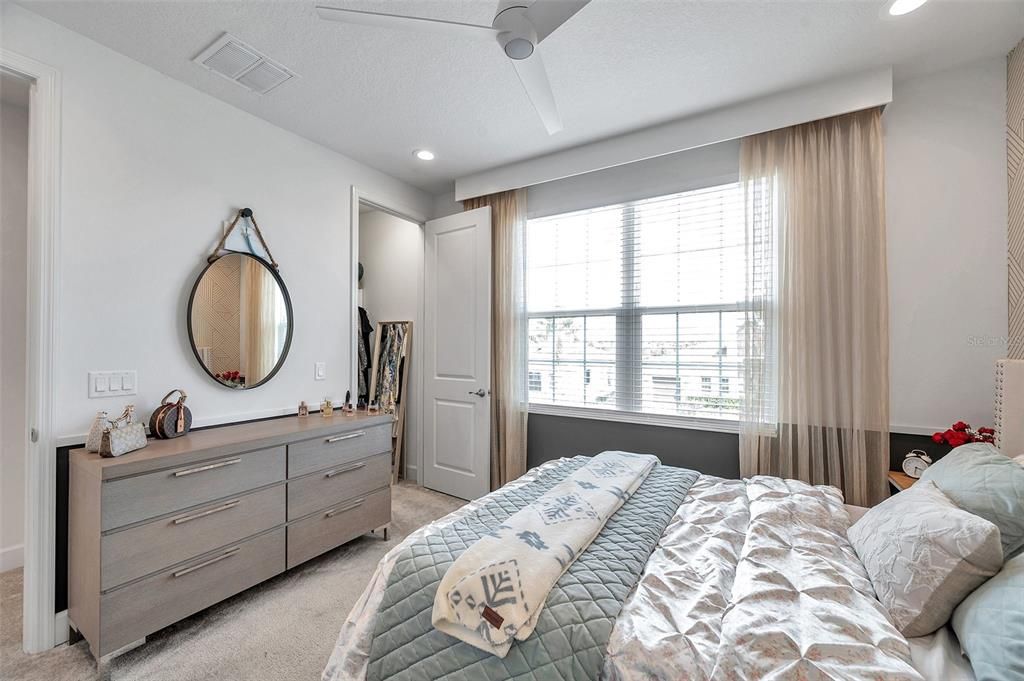 Bedroom, Interior, Recessed Lighting