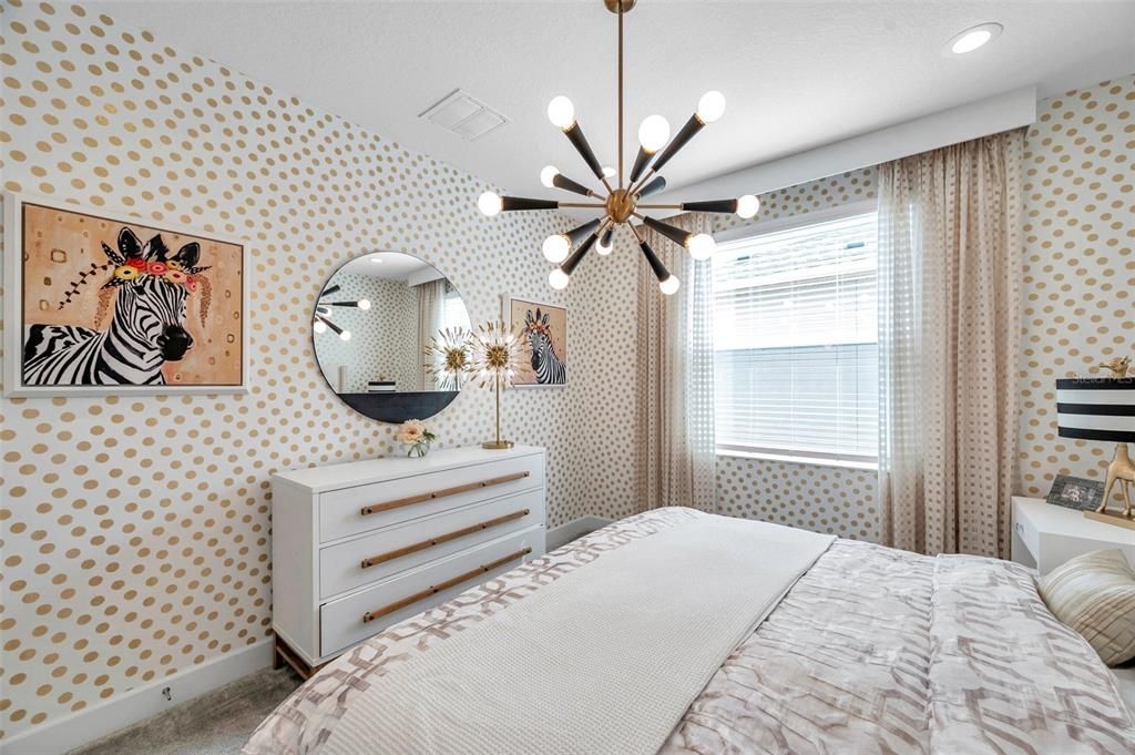 Bedroom, Interior, Pendant Lights, Recessed Lighting