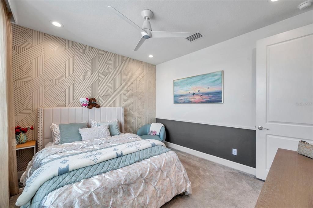 Bedroom, Interior, Recessed Lighting