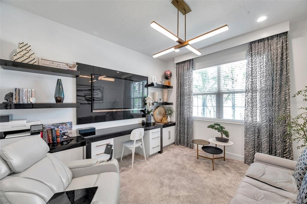 Home Office, Interior, Living room, Pendant Lights, Recessed Lighting