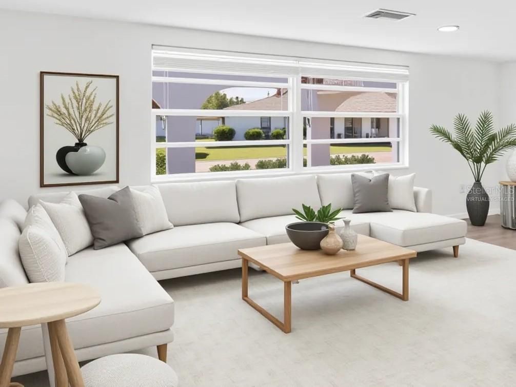Interior, Living room, Recessed Lighting