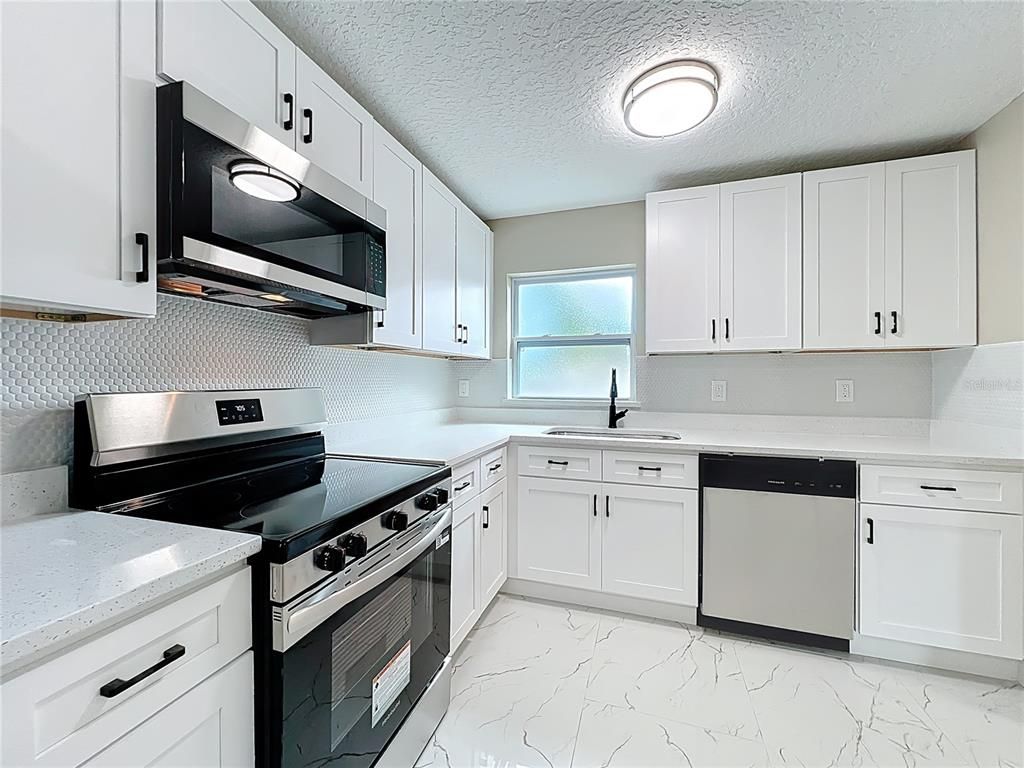 Interior, Kitchen, Marble, Stainless Steel Appliances