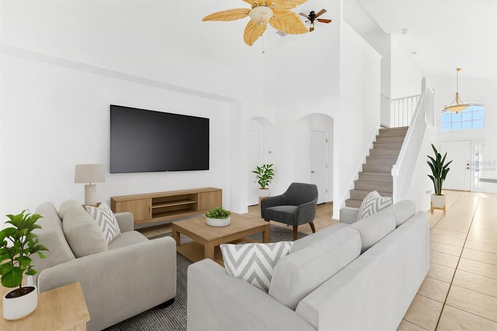 Interior, Living room, Pendant Lights
