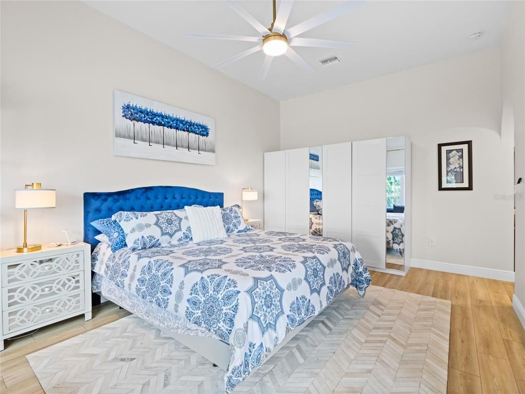Bedroom, Interior, Wood Texture Flooring