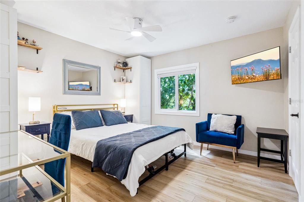 Bedroom, Interior, Wood Texture Flooring