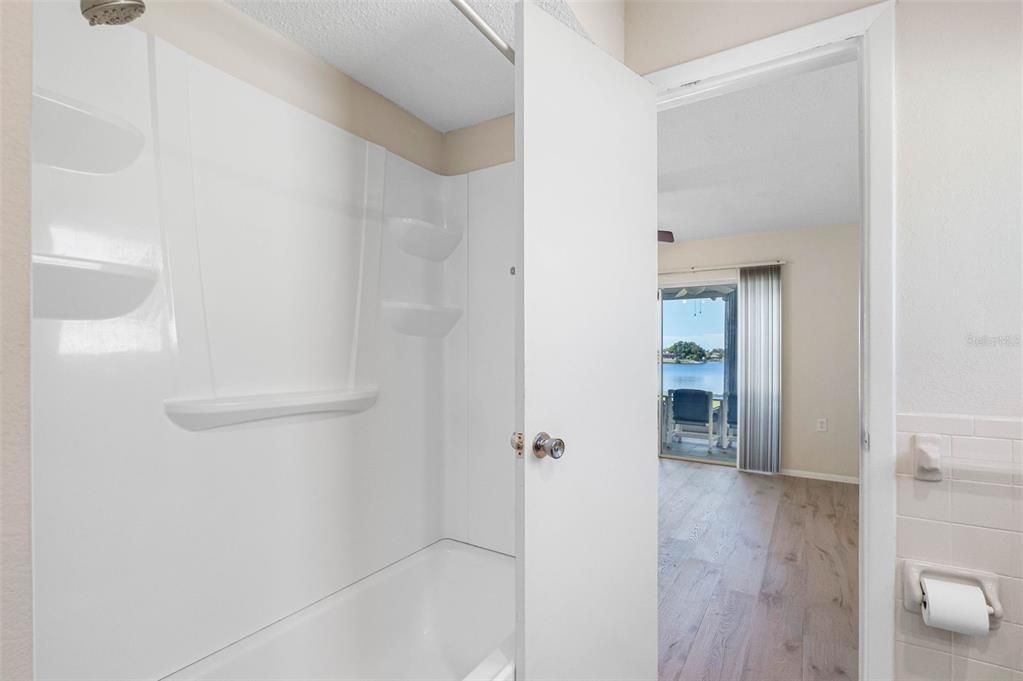 Bathroom, Interior, Water, Wood Texture Flooring
