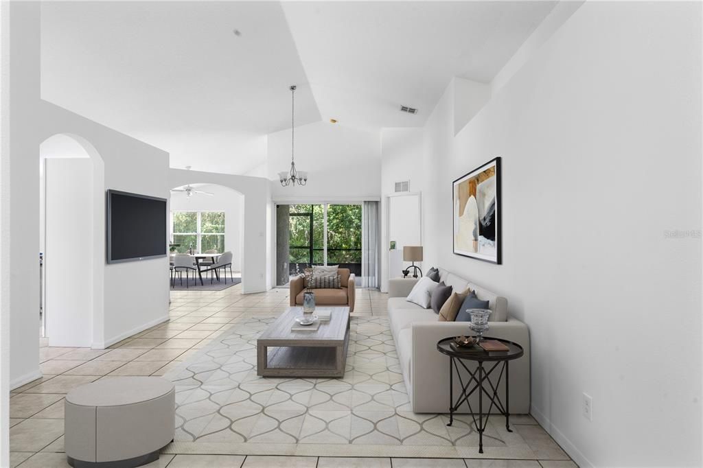 Interior, Living room, Pendant Lights
