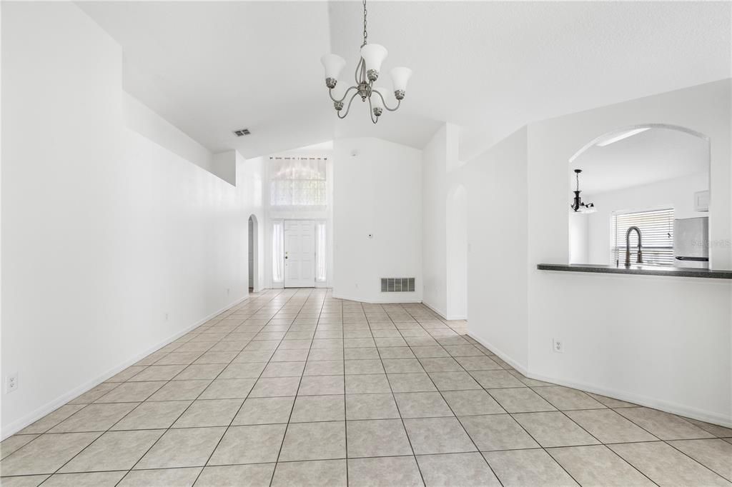 Chandelier, Empty room, Interior