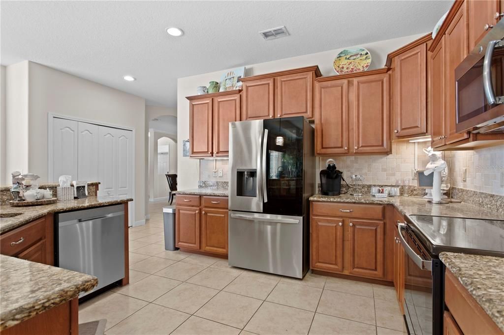 Interior, Kitchen, Recessed Lighting, Stainless Steel Appliances