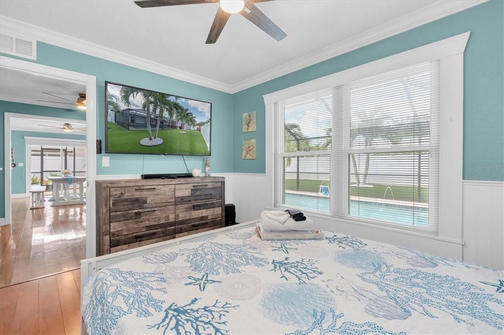 Bedroom, Interior, Wood Texture Flooring