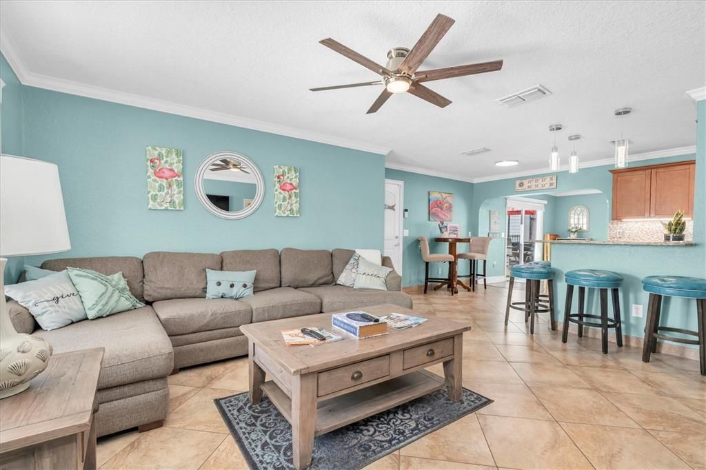 Interior, Kitchen, Living room, Pendant Lights, Recessed Lighting