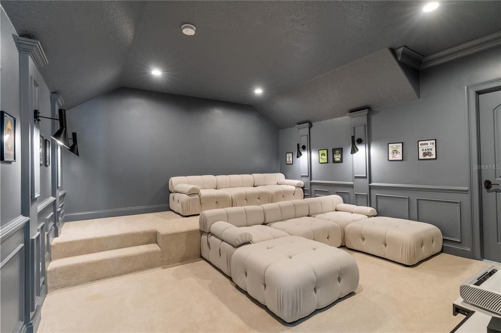 Home Theatre Room, Interior, Recessed Lighting, Theatre Room