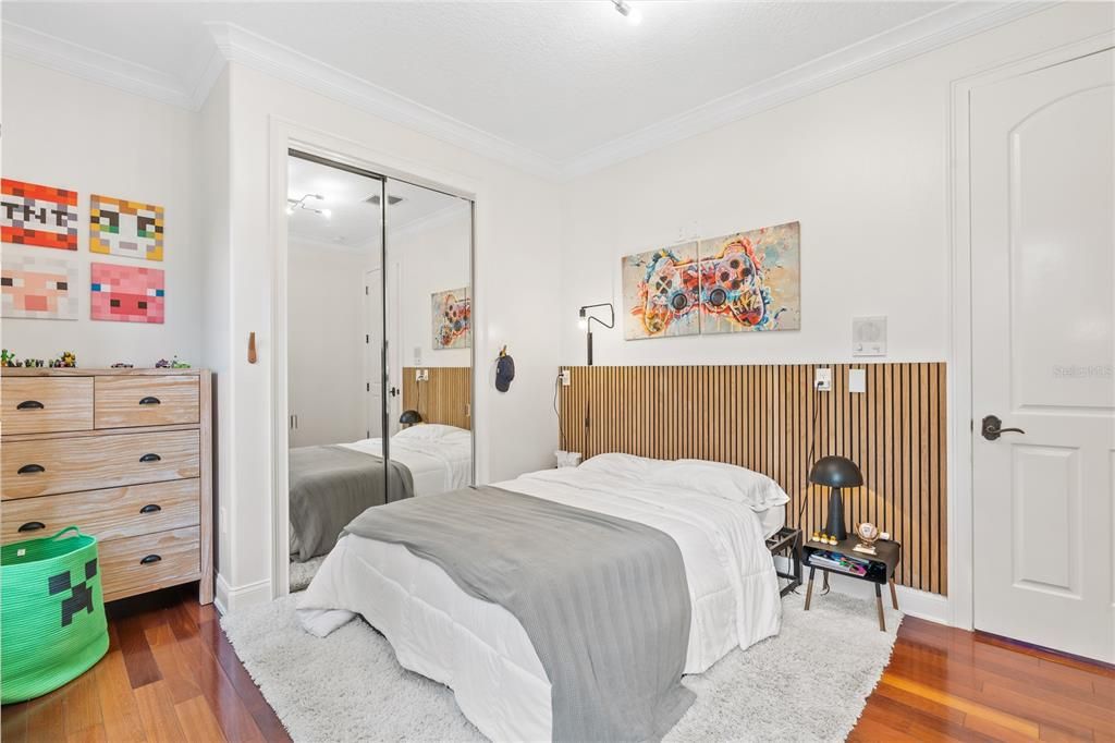 Bedroom, Interior, Wood Texture Flooring