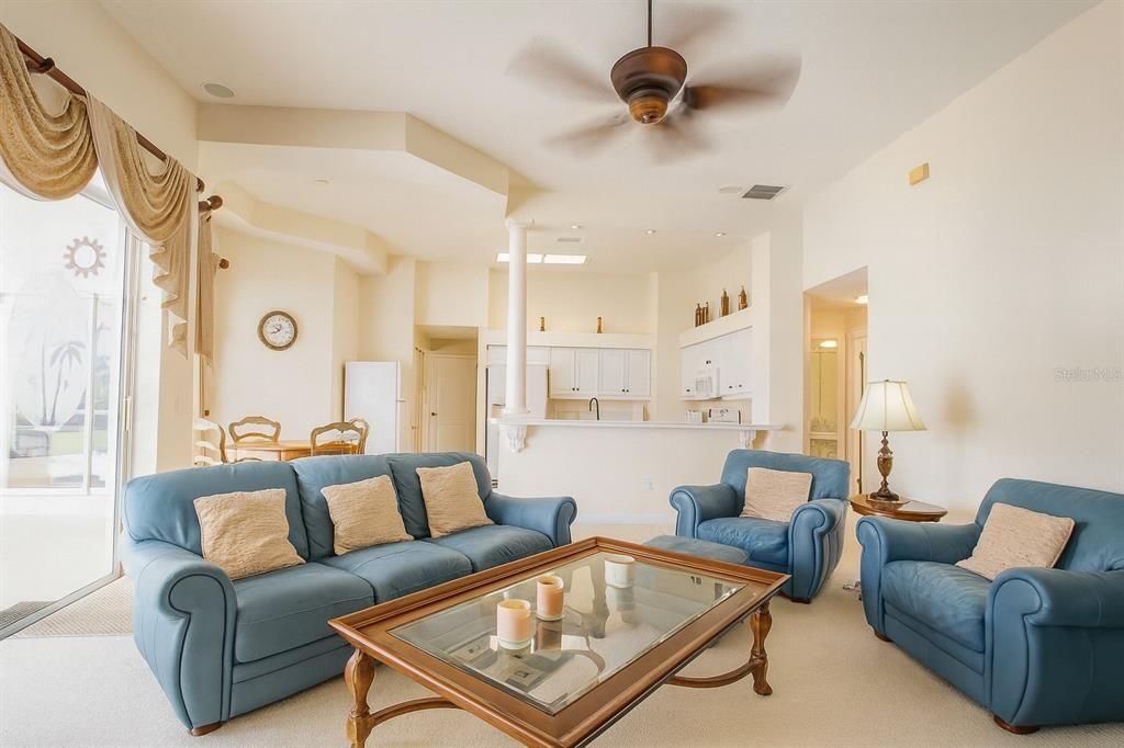 Interior, Living room, Recessed Lighting