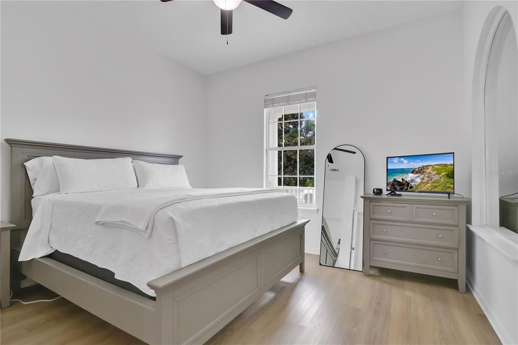 Bedroom, Interior, Wood Texture Flooring