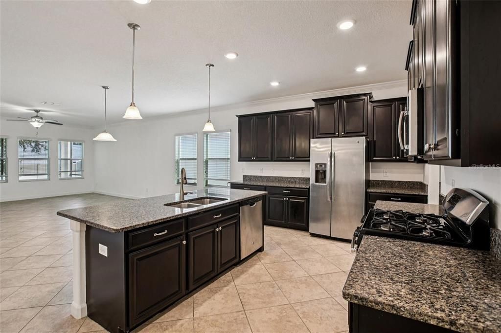 Interior, Kitchen, Pendant Lights, Recessed Lighting