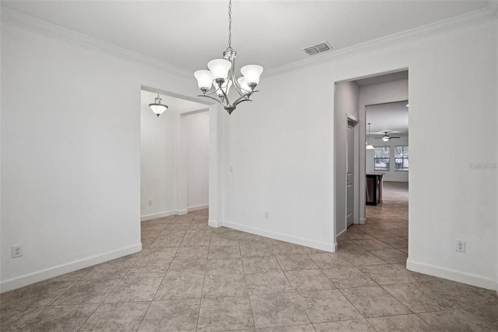 Chandelier, Empty room, Interior