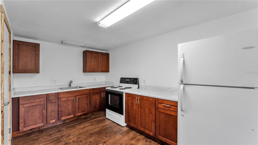 Interior, Kitchen, Wood Texture Flooring