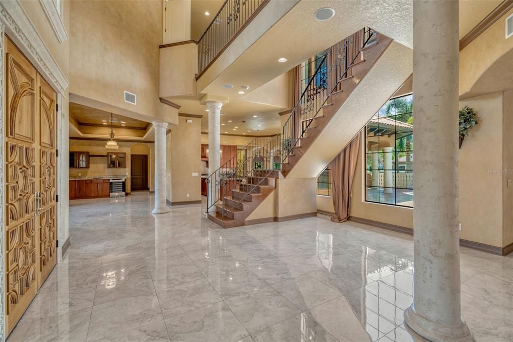 Interior, Marble, Recessed Lighting