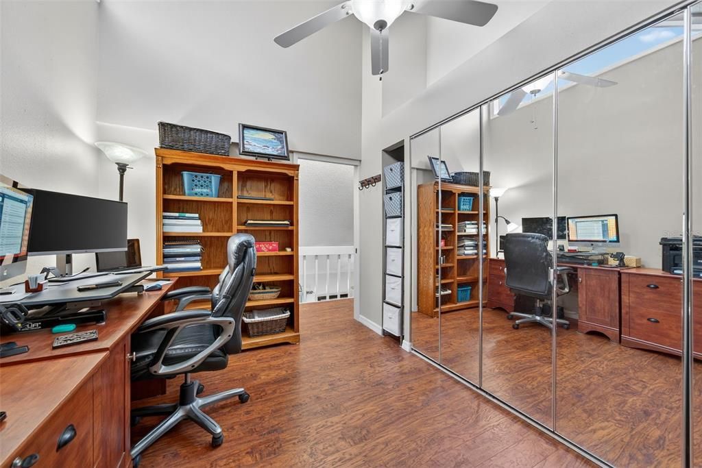 Home Office, Interior, Wood Texture Flooring