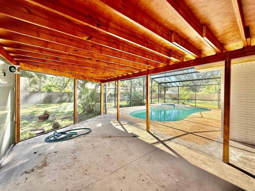 Interior, Pool, Sun Room, Wooden Beams, Wooden Ceilings