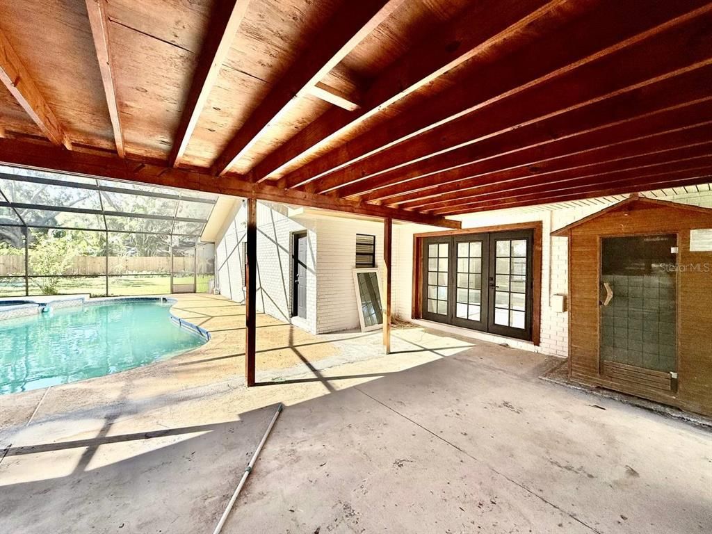 Interior, Pool, Sun Room, Wooden Beams, Wooden Ceilings