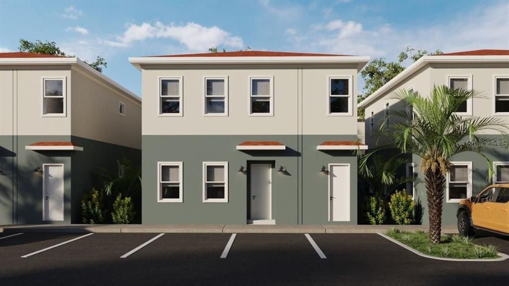 Exterior, Facade, Rowhouse
