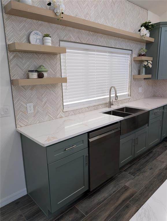 Interior, Kitchen, Wood Texture Flooring