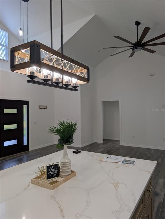 Interior, Pendant Lights, Wood Texture Flooring