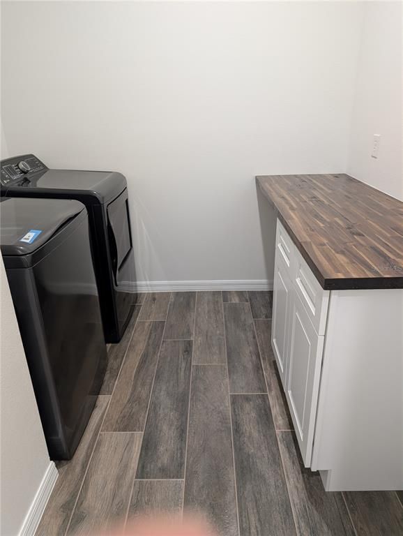 Interior, Washer, Wood Texture Flooring