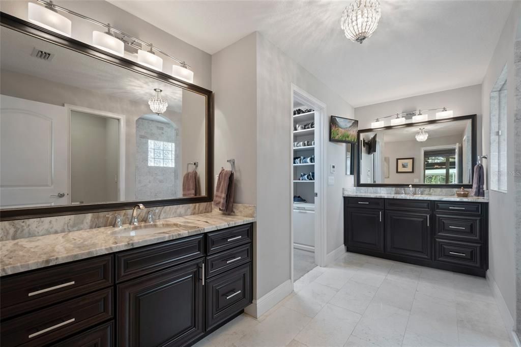 Bathroom, Chandelier, Dual Sink Vanities, Interior