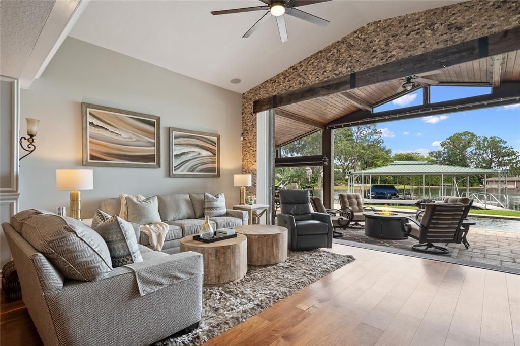 Interior, Living room, Sun Room, Wood Texture Flooring
