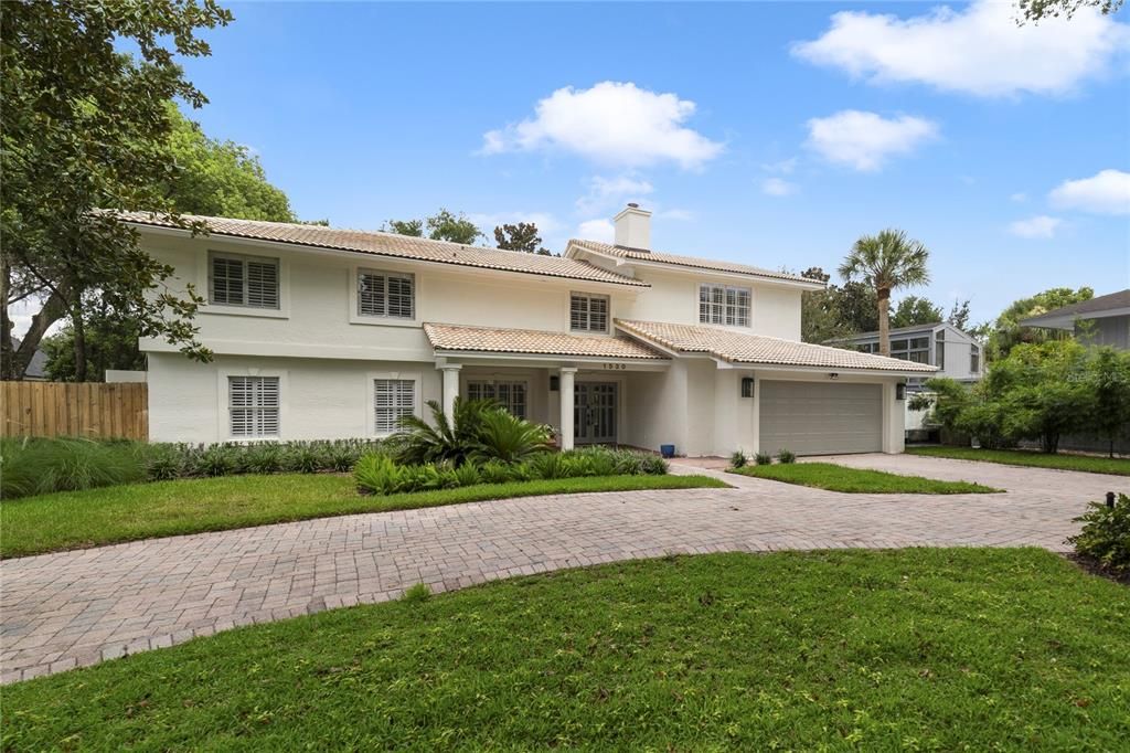 Attached, Backyard, Exterior, Facade, Mediterranean