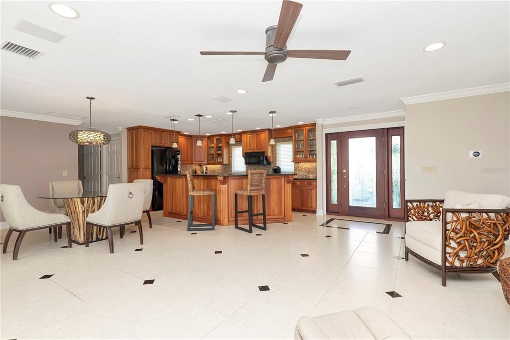 Dining room, Interior, Kitchen, Pendant Lights, Recessed Lighting