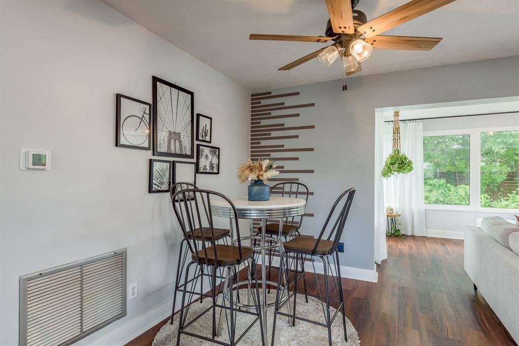 Dining room, Interior, Wood Texture Flooring