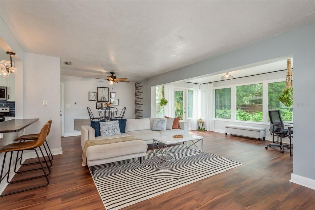 Dining room, Interior, Living room, Wood Texture Flooring