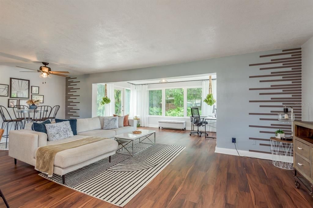Dining room, Interior, Living room, Wood Texture Flooring