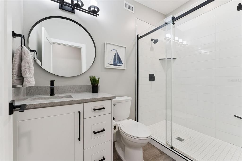 Bathroom, Glass Shower, Interior