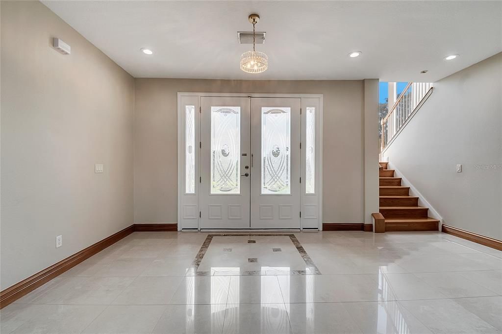 Chandelier, Interior, Recessed Lighting