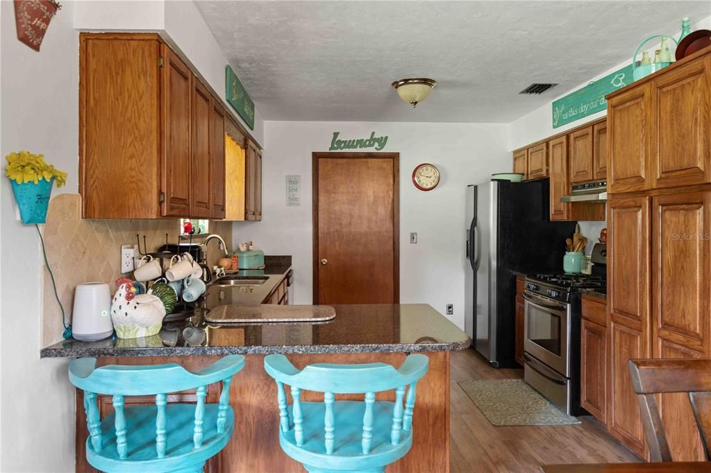 Interior, Kitchen, Wood Texture Flooring