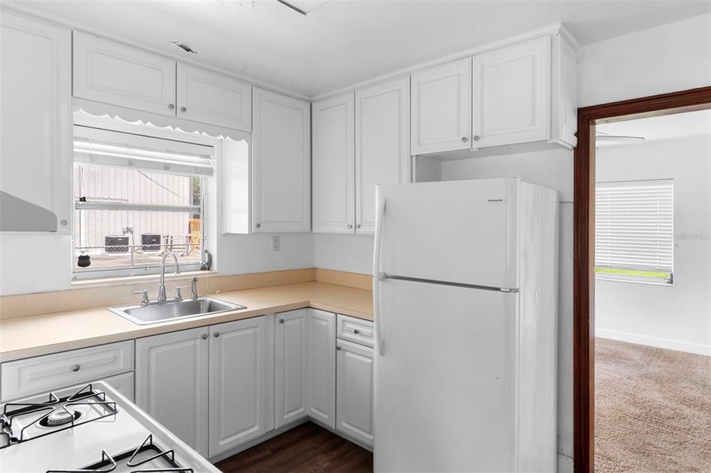 Interior, Kitchen, Wood Texture Flooring