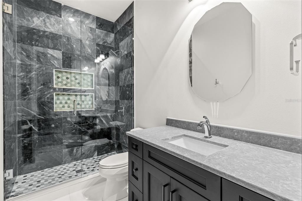 Bathroom, Glass Shower, Interior