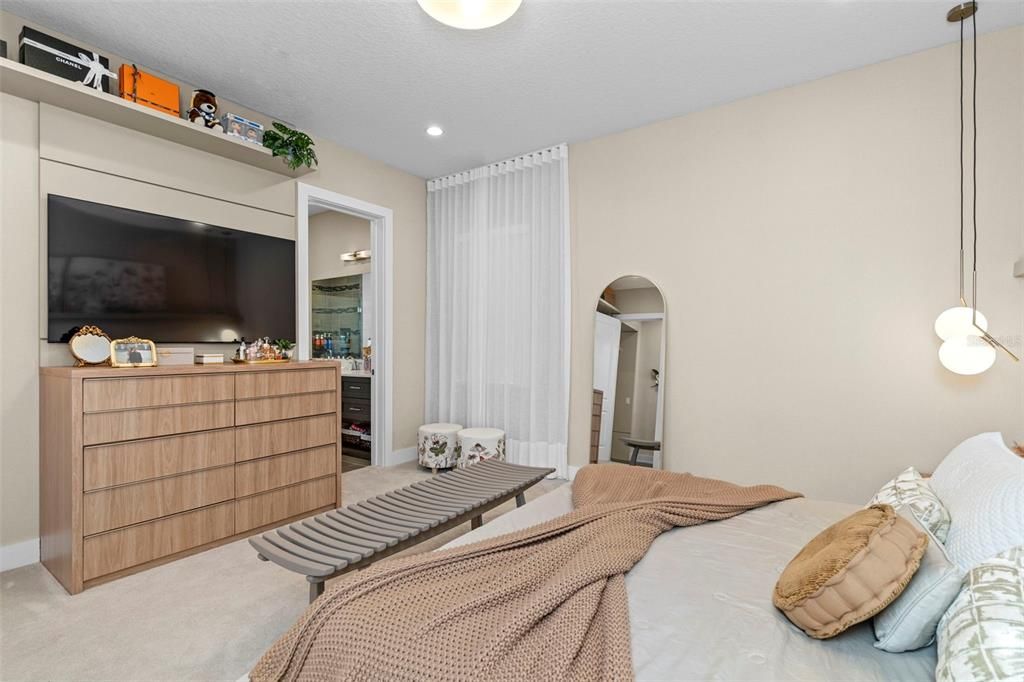 Bedroom, Interior, Pendant Lights, Recessed Lighting