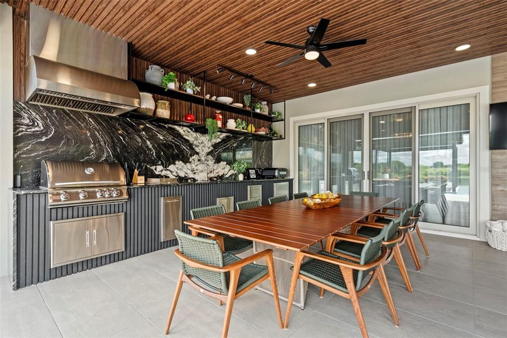 Dining room, Interior, Kitchen, Recessed Lighting, Stainless Steel Appliances