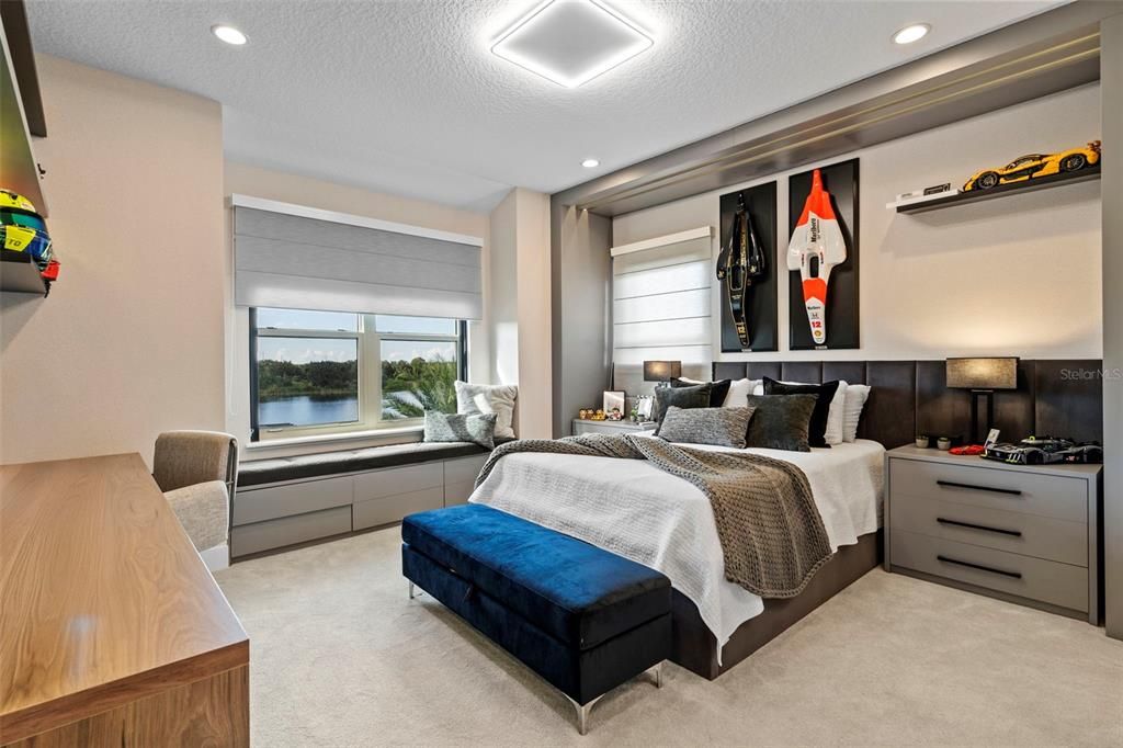 Bedroom, Interior, Recessed Lighting, Water