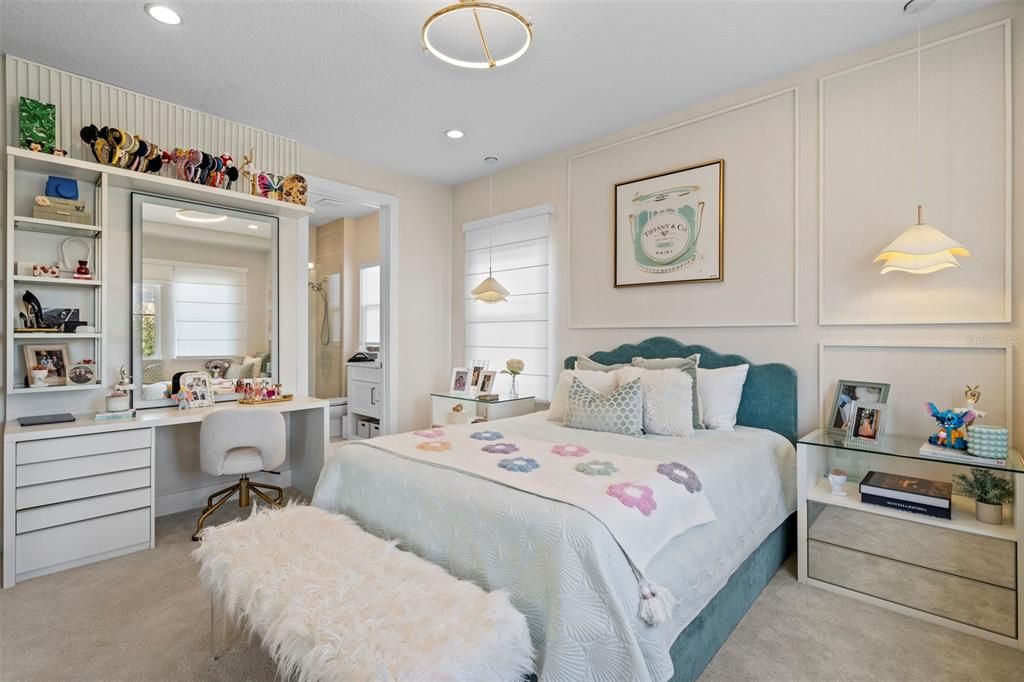 Bedroom, Home Office, Interior, Pendant Lights, Recessed Lighting