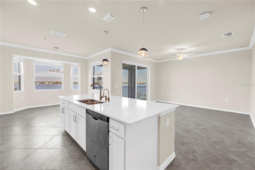 Interior, Kitchen, Pendant Lights, Recessed Lighting