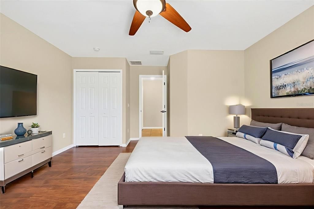 Bedroom, Interior, Wood Texture Flooring