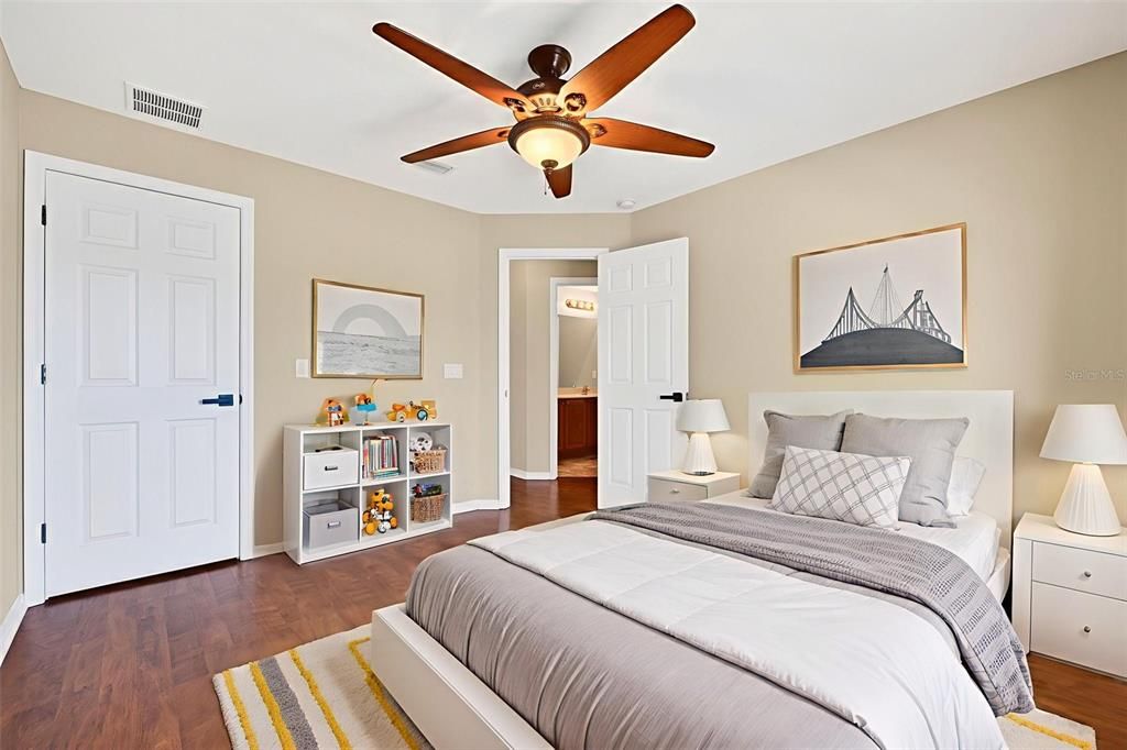 Bedroom, Interior, Wood Texture Flooring
