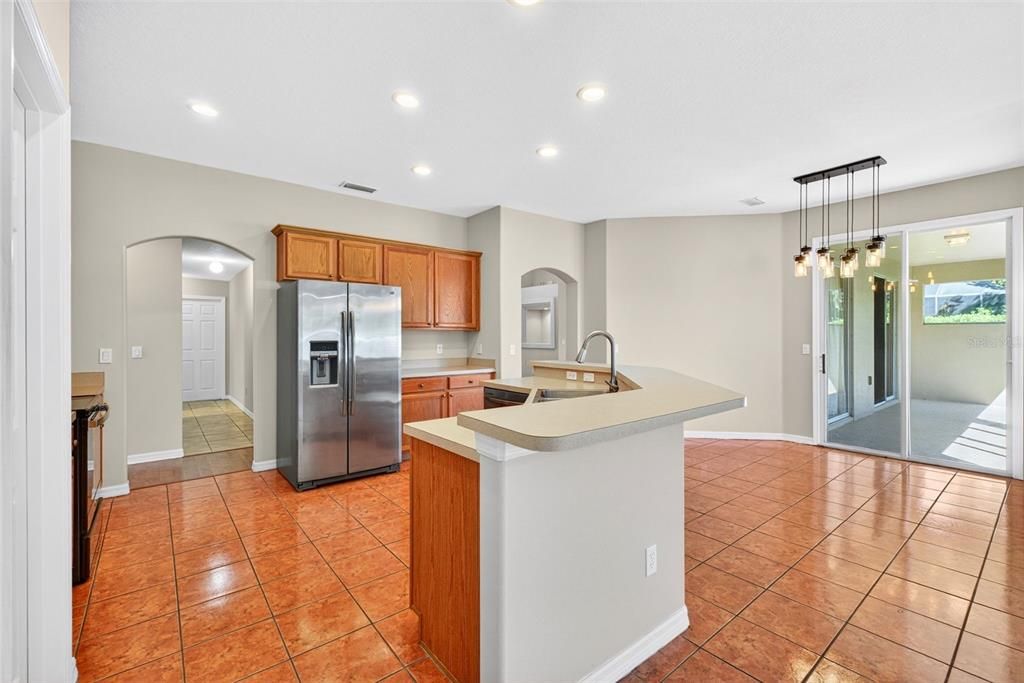Interior, Kitchen, Pendant Lights, Recessed Lighting